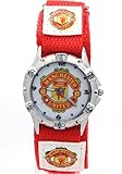 Timermall Manchester United FC Red Fabric Strap Analogue Sport Watch