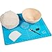 VYKYLOMA Banneton Proofing Basket for Artisan Bread - 9 Inch, Beige, Sturdy, Durable, Easy to Clean, Non-stick Silicone Baking Mat Included