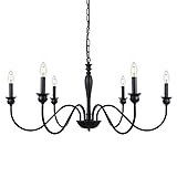 Wellmet 6-Light Farmhouse Chandelier 38
