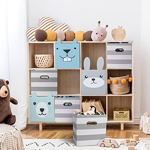 EXTREE Cube Storage Bins 11×11x11 Collapsible Foldable Cubby Bins