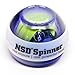 NSD Power Rainbow Lit Spinner Gyroscopic Wrist and Forearm Exerciser Featuring Multi-Light LED, Purple
