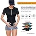 Junlan Women Weight Loss Slimming Body Shaper Sauna Hot Sweat Workout Suit Neoprene Shirts Fitness Exercise Top with Zipper (Pure Black with Zipper, XL)