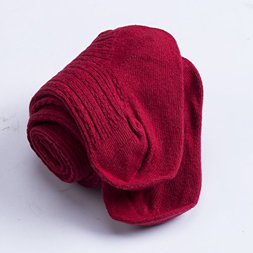 Toddler Kids Baby Girl Tights Leggings Kids Clothing Kintting Stockings Children Pantyhose 0-4T (0-12 Months, Red)