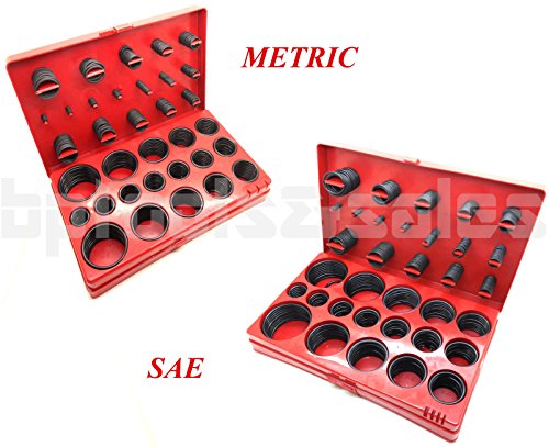 826 Pc. O-Ring Assortment Set Plumbing Metric SAE Orings Rubber Gasket Tool Kit