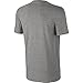 NIKE Sportswear Men's Hangtag Swoosh Tee, Dark Grey Heather/White, Large