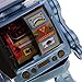 MagiDeal Retro Blue Tin Toy 12'' Electron Robot with Openable Doors on Chest Operated by 2 ''D'' Battery - Walking, Rotating Torso, Sounds