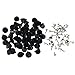 200 Pcs 6 Styles Clutch Pin Backs with Tie Tacks Blank Pins Kit, PVC Rubber Pin Backs, Pins Keepers Backs Locking Clasp, Butterfly Clutch Badge Insignia Clutches Pin Backs Replacement