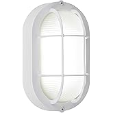 GRUENLICH LED Bulkhead Light, Flush Mount for Wall or Ceiling, 6W, 600 Lumen, Dimmable 5000K Daylight White, Aluminum Housing