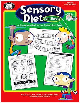Sensory Diet Fun Activity Sheets: A Companion Book to the Sensory Diet Cards