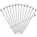 SATINIOR 20 Pieces Stainless Steel Cocktail Picks Fruit Stick Toothpicks, 4.3 Inches