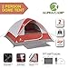 ALPHA CAMP 2-Person Camping Dome Tent with Carry Bag, Lightweight Waterproof Portable Backpacking Tent for Outdoor Camping/Hiking