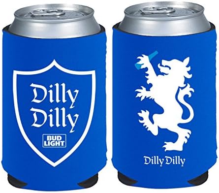 Dilly Dilly Bud Light Beer Can Neoprene Kaddy Koozie Cooler Sleeve 2 Pack