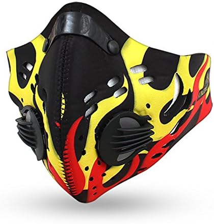 Bike Cycling Mask N95 Respirator Anti-Pollution Anti Haze,Dust,Prevent PM 2.5 Motorcycle Running Hiking Camping Half Face Mask Filter