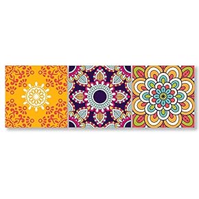 National Pattern Home Artwork for Living Room Bedroom x3 Panels
