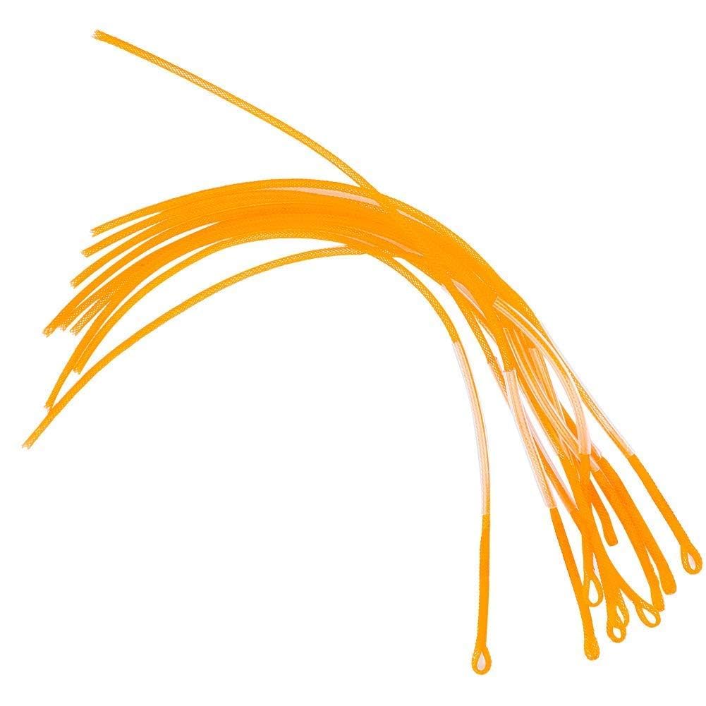Alomejor 10PCS 30LB/50LB Fly Fishing Line Loops Connector Braided Fly Loop Line Fishing Tackle Accessory(Yellow 30LB)