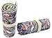 Hz.Codelo Canvas Pencil Wrap Roll up Case Hold for 72 Colored Pencils, Travel Carrying Organizer Holder,Great for Kids Adult Coloring Book - Bohemian(NO PENCILS included)