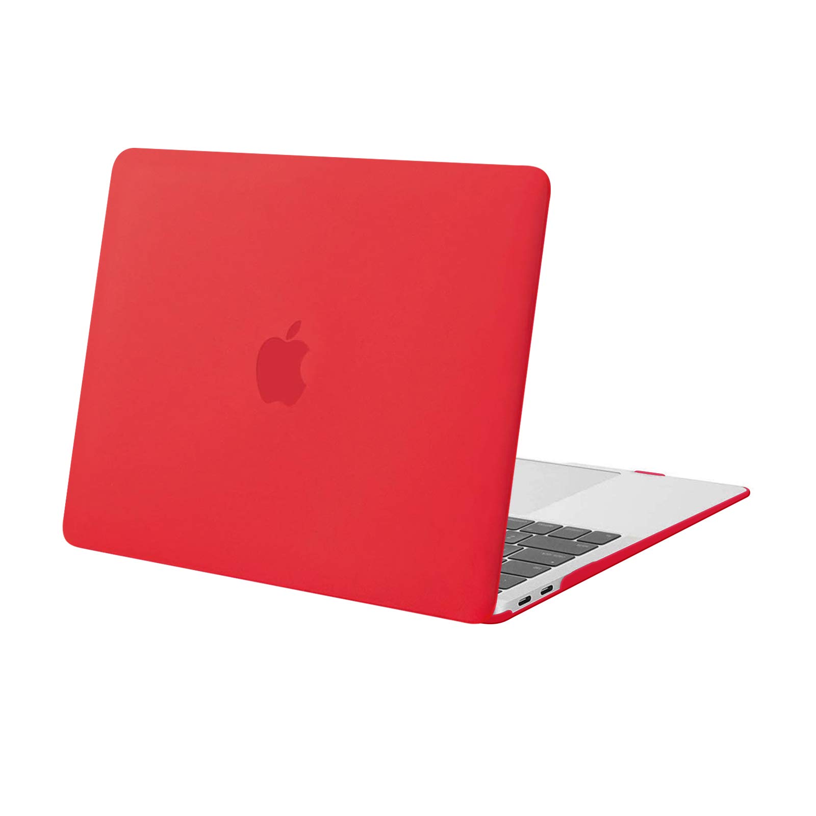 MOSISO Compatible with MacBook Air 13 inch Case M1 A2337 A2179 A1932, Protective Hard Shell Cover Compatible for MacBook Air M1 Case 13.3 inch 2021 2020 2019 2018 Retina Touch ID, Red — image 1