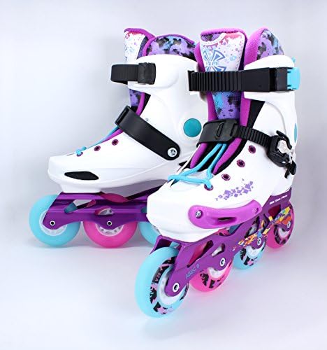 X Free Adults Unisex Professional Racing Inline Skate(White Purple)