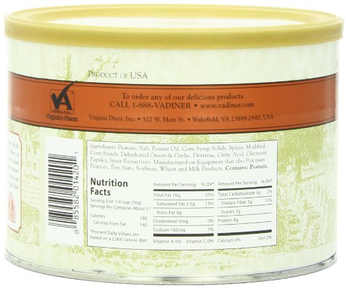 Virginia Diner Peanuts, Smoked Cajun Seasoned, 18-Ounce - Thumbnail 4