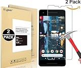 Google Pixel 2 XL Screen Protector, Vigeer [ 2 Pack ] [0.3mm, 2.5D] [Bubble-Free] [9H Hardness] [Easy Installation] [HD Clear] Tempered Glass Screen Protector for Google Pixel 2 XL