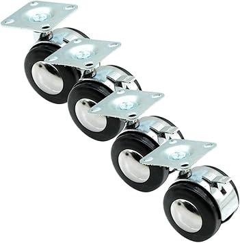 Amazon Co Jp Lxyz 旋回キャスター 家具用キャスター4個 ブラックブレーキ産業用キャスターホイール 積載量400kg 2インチ家庭用 スポーツ アウトドア
