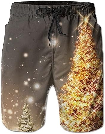 YJANK Christmas Men's Beach Shorts Beach Trunks Quick Dry Sports Shorts Size XL Funny