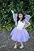Purple Fairy Princess Tutu Costume Set For Girls Dress up and Ballet Dance (S 1-2 Yrs Old)