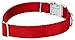 Country Brook Petz Premium Nylon Dog Collar with Metal Buckle for Small Medium Large Breeds - Vibrant 30+ Color Selection (Medium, 3/4 Inch, Red)
