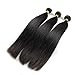 Hot Hair® Silky Straight Mixed Of 16inch 18inch 20inch Natural Black Color Virgin Brazilian Straight Human Hair