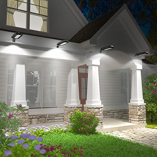 ROSHWEY Solar Gutter Lights 200LM, 18 LED Gutter Solar Lights Outdoor