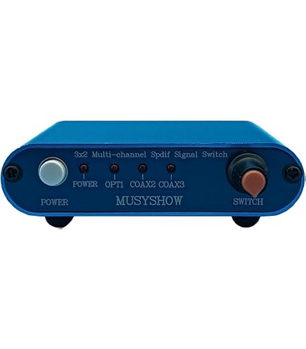 Amazon.com: MUSYSHOW 4x2 SPDIF Coaxial Audio Switch Box - 4 Input