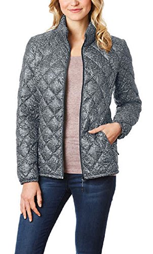 32 Degrees Heat Ladies Packable Ultra Light Down Jacket (Small, Cloud Tweed)