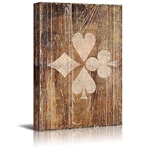 Rustic Playing Card Signs - Canvas Art