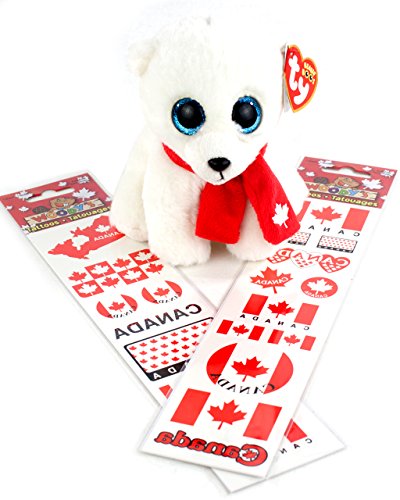 Canada 150 Nanook the Polar Bear Cub and Canada Day Tattoo Bundle