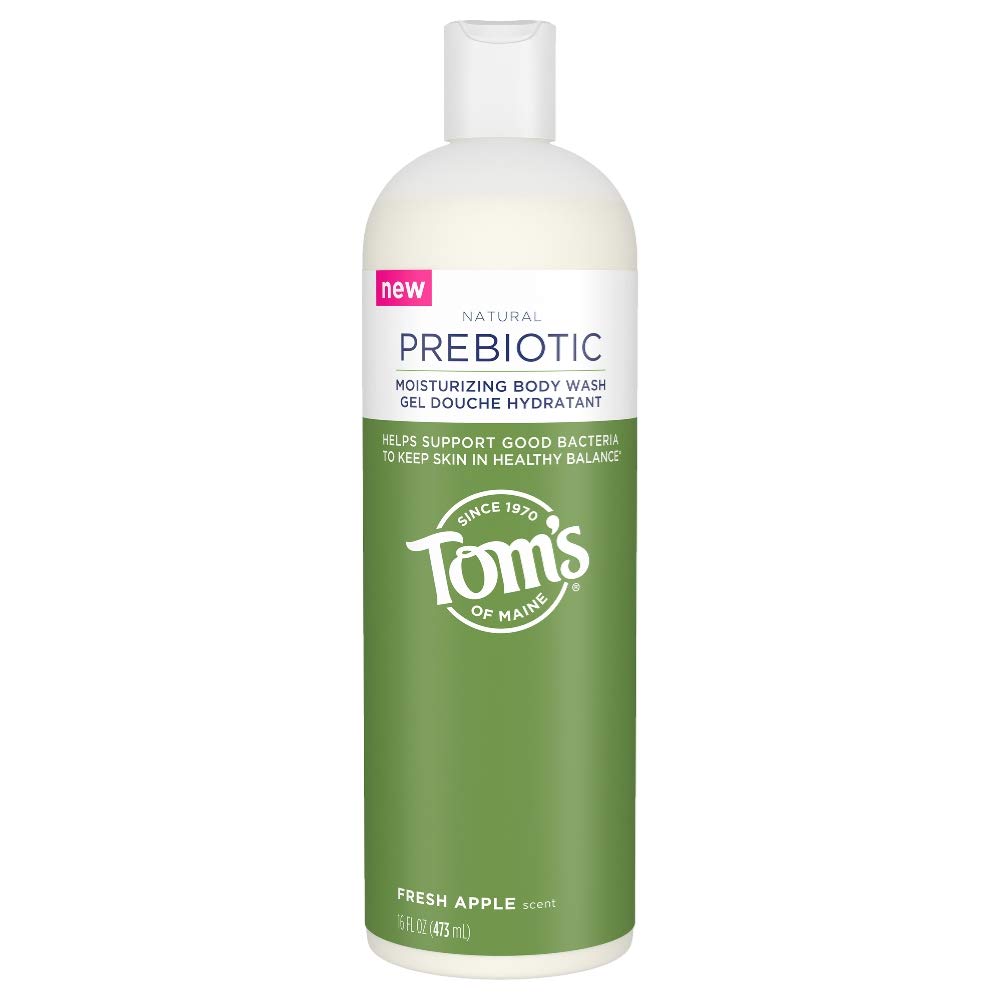 Tom's of Maine Prebiotic Moisturizing Natural Body Wash, Fresh Apple, 16 oz.