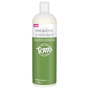 Tom's of Maine Prebiotic Moisturizing Natural Body Wash, Fresh Apple, 16 oz.