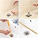 Drain Snake, Justdolife 6 Pcs Hair Drain Clog Remover Sink Cleaning Tool (3 Stainless Steel + 3 Plastic)