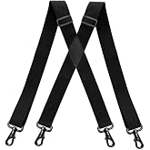 Cedrainy Men&rsquo;s Suspenders Swivel Hooks X Back Susspenders with 4 Heavy Duty Braces Belt Snaps Loops