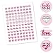 Big Dot of Happiness Bride-To-Be - Bridal Shower & Classy Bachelorette Party Round Candy Sticker Favors - Labels Fit Chocolate Candy (1 sheet of 108)