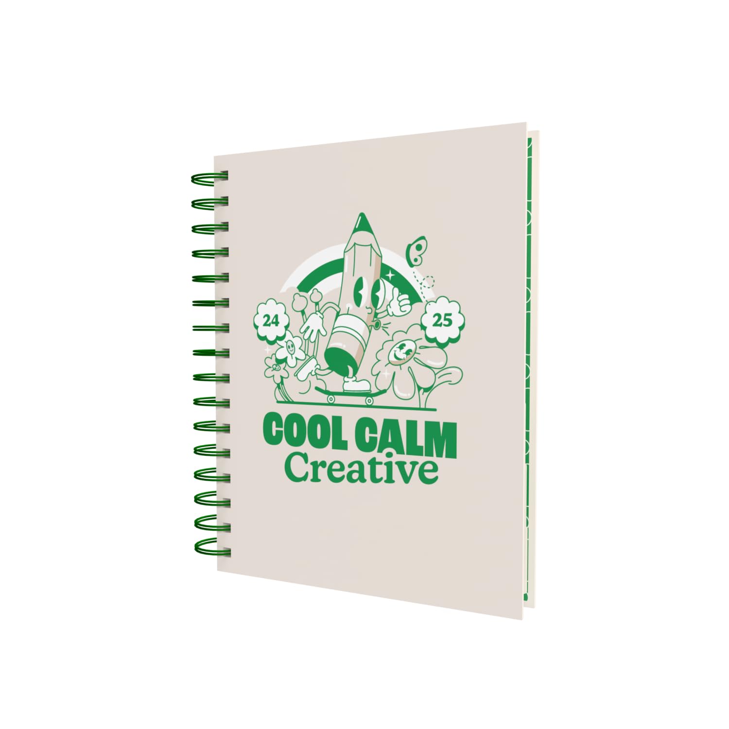 Collins Retro Line Art A5 Day a Page Diary Academic Year 2024-25 - Blue - Daily Mid Year Journal for Students, Teachers and Academics on Recyled Paper - E-RL151.52M-2425 - August 2024 to August 2025