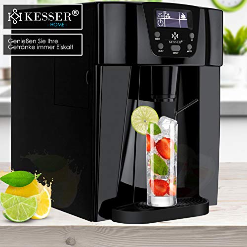 KESSER® Eiswürfelbereiter | Eiswürfelmaschine Edelstahl | 100W Ice Maker | 12 kg 24 h | 2 Würfelgrößen | Zubereitung in… – Bild 4