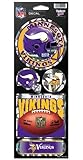 WinCraft NFL Minnesota Vikings Prismatic Stickers, Team Color, One Size