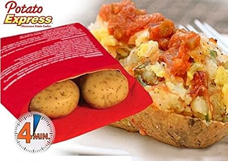 BOLSA ASAR PATATAS EN 4 MINUTOS COCINAR MICROONDAS VAPOR VISTO TV ...