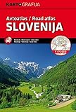 Slovenia Road Atlas kartografija by