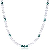 GAVU Malachite Pearl Necklace for Men, Beaded Necklace for Men