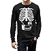 TeeStars Men's - Skeleton Junk Food Belly Xray Long Sleeve T-Shirt