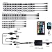 DSOW 12Pcs Motorcycle LED Light Kit RGB Motorcyle Strips Lighting Waterproof Accent Glow Ground Effect Lights with Wireless Dual Remote for Harley Davidson Honda Kawasaki Suzuki, 1 Year Warrantythumb 1