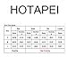 HOTAPEI Women's Asymmetric Cold Shoulder Side Split Long Sleeve Blouse Tunic Shirts