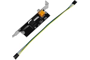 Emiif AC3 Digital Audio Output Card for Motherboard SPDIF Optical Coaxial 24-bit 192kHz with Fiber Optic Anti-Interference Su