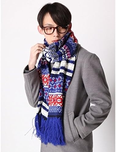 Amazon ウィゴー メンズ Wego ウィゴー Wego フェアアイルマフラー レッド F ファッション小物 通販